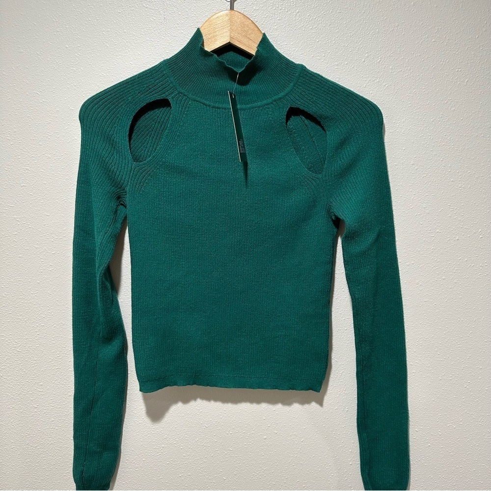 **NWT** Wild Fable Cut-Out Ribbed Sweater - Picture 3 of 9